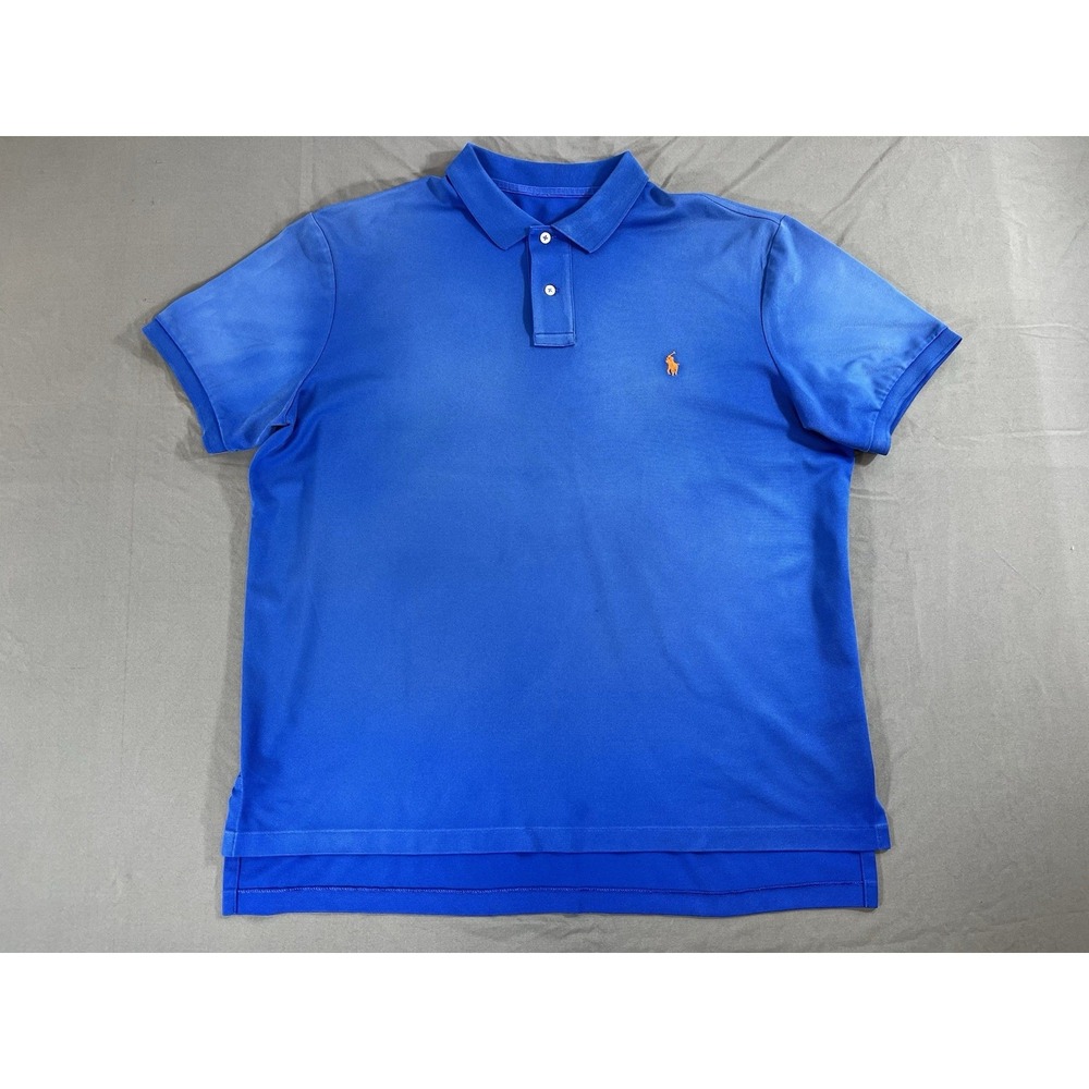 Polo Ralph Lauren Men's Blue Polo Shirt Short Sleeve XL? Embroidered Pony